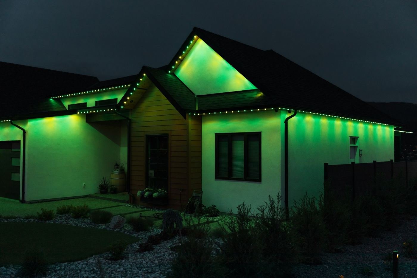 Green game day lighting