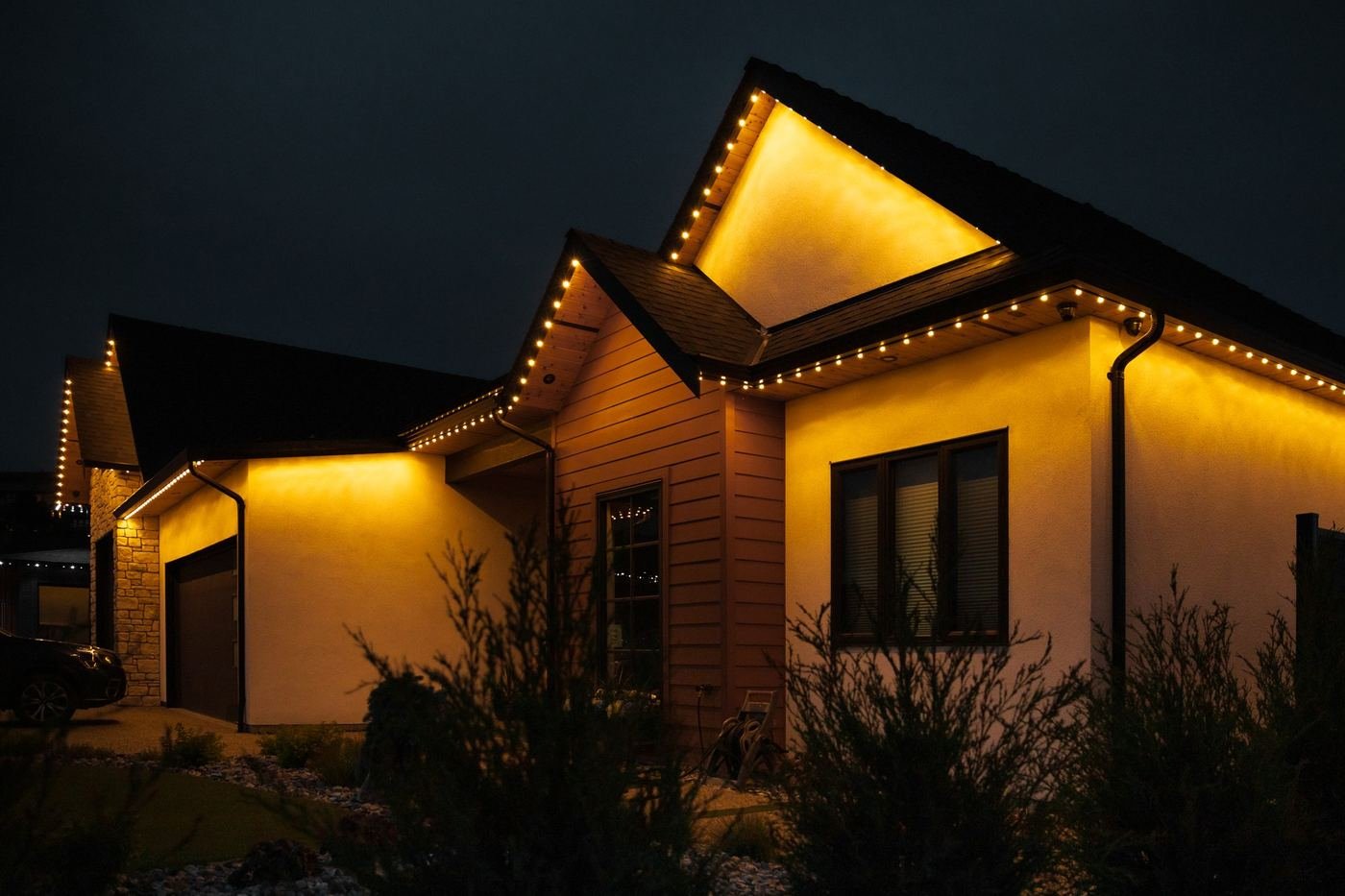 Warm white architectural lighting