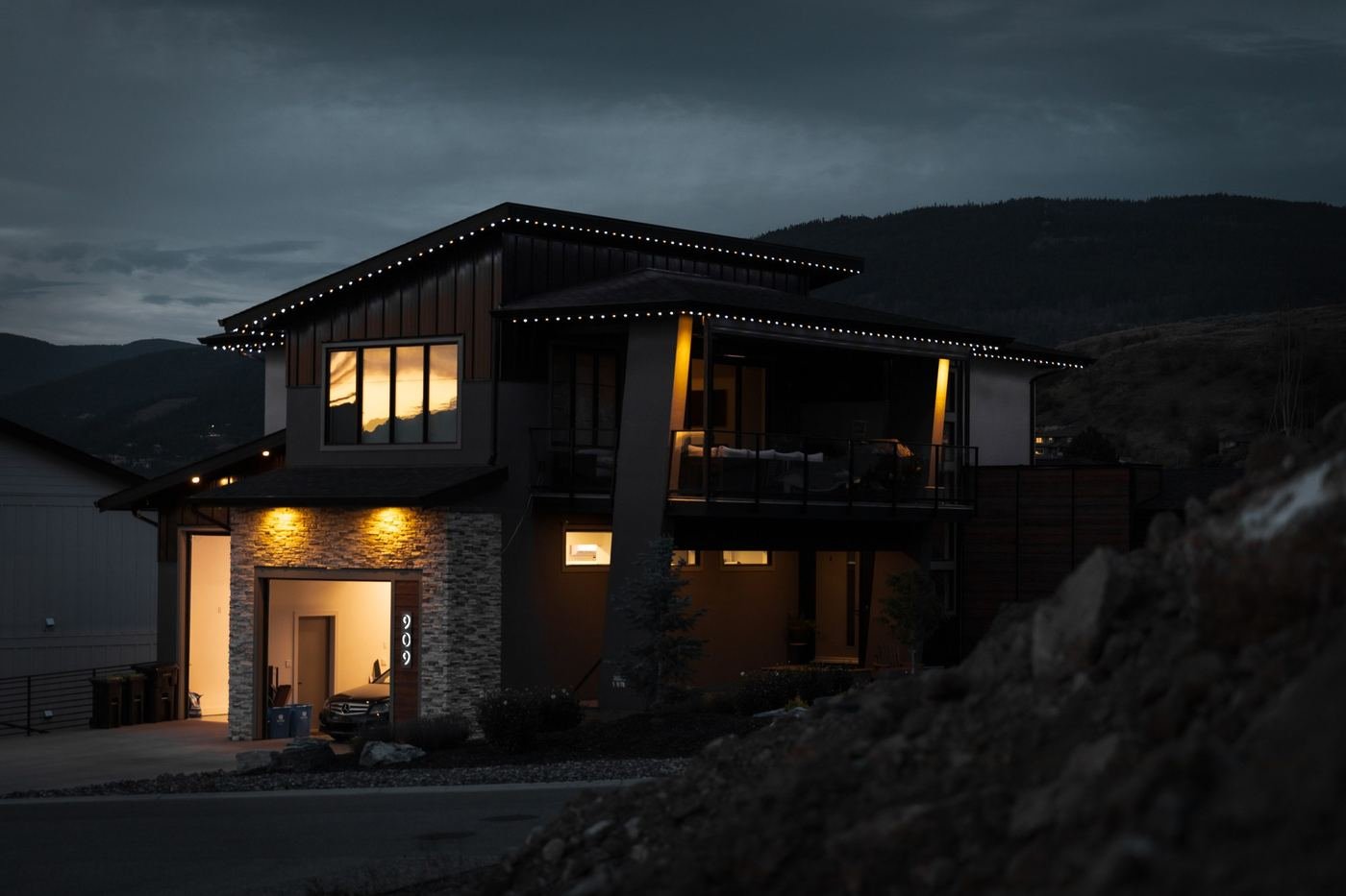 Warm white modern home install